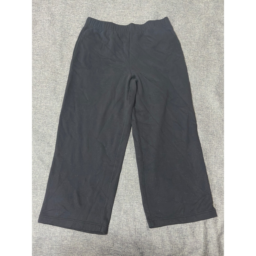 No Boundaries Girls XXL (20) Sweatpants Black Fleece Wide Leg